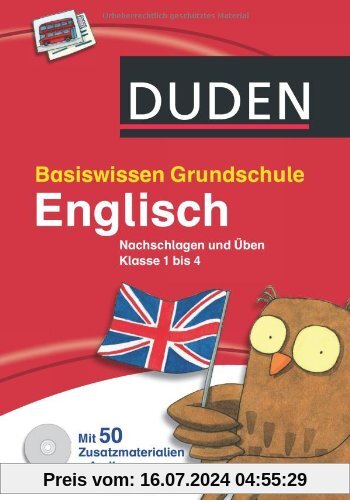 Basiswissen Grundschule - Englisch: Nachschlagen und Üben 1. bis 4. Klasse